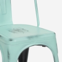 chaise de cuisine design industriel vintage en métal shabby chic style steel old Modèle