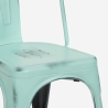 chaise de cuisine design industriel vintage en métal shabby chic style steel old Modèle