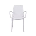Chaise de jardin en polypropylène effet rotin avec accoudoirs Paros Réductions