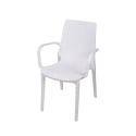Chaise de jardin en polypropylène effet rotin avec accoudoirs Paros Choix