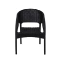 Chaise d'extérieur avec accoudoirs en polypropylène effet rotin Zanzibar Choix
