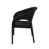 Chaise d'extérieur avec accoudoirs en polypropylène effet rotin Zanzibar Modèle