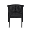 Chaise d'extérieur avec accoudoirs en polypropylène effet rotin Zanzibar Caractéristiques