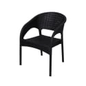 Chaise d'extérieur avec accoudoirs en polypropylène effet rotin Zanzibar Dimensions