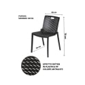 Chaise de jardin extérieure en polypropylène à design ajouré Magic Prix