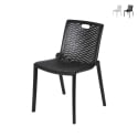 Chaise de jardin extérieure en polypropylène à design ajouré Magic Promotion