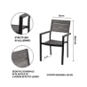 Chaise d'extérieur en aluminium avec accoudoirs et lattes effet bois Amalfi Choix