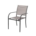 Chaise de jardin extérieur avec accoudoirs design moderne empilable Hawaii Choix