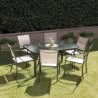 Chaise de jardin extérieur avec accoudoirs design moderne empilable Hawaii Vente