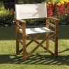 Chaise pliante de réalisateur en bois d'acacia et polyester Bali Vente