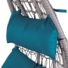 Chaise à bascule en acier avec coussin rembourré Nirel Remises