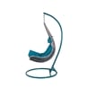 Chaise à bascule en acier avec coussin rembourré Nirel Offre