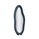 Miroir mural sculpté en velours bleu 160x40x4cm Chanel Promotion