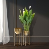 Ensemble de 2 jardinières en métal doré Lumai Vente