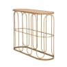 Console en métal style bohème chic avec plateau en rotin Samui Offre