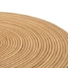 Table basse ronde en rotin 56x48x48cm style bohème chic Teyra Remises