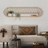 Étagère murale en métal et rotin style bohème chic Panama Vente