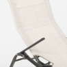 Chaise longue de plage et de jardin pliante en acier Pasha Luxury 
