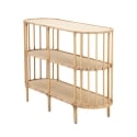 Console d'entrée en métal et rotin 3 étagères boho chic Panama Remises