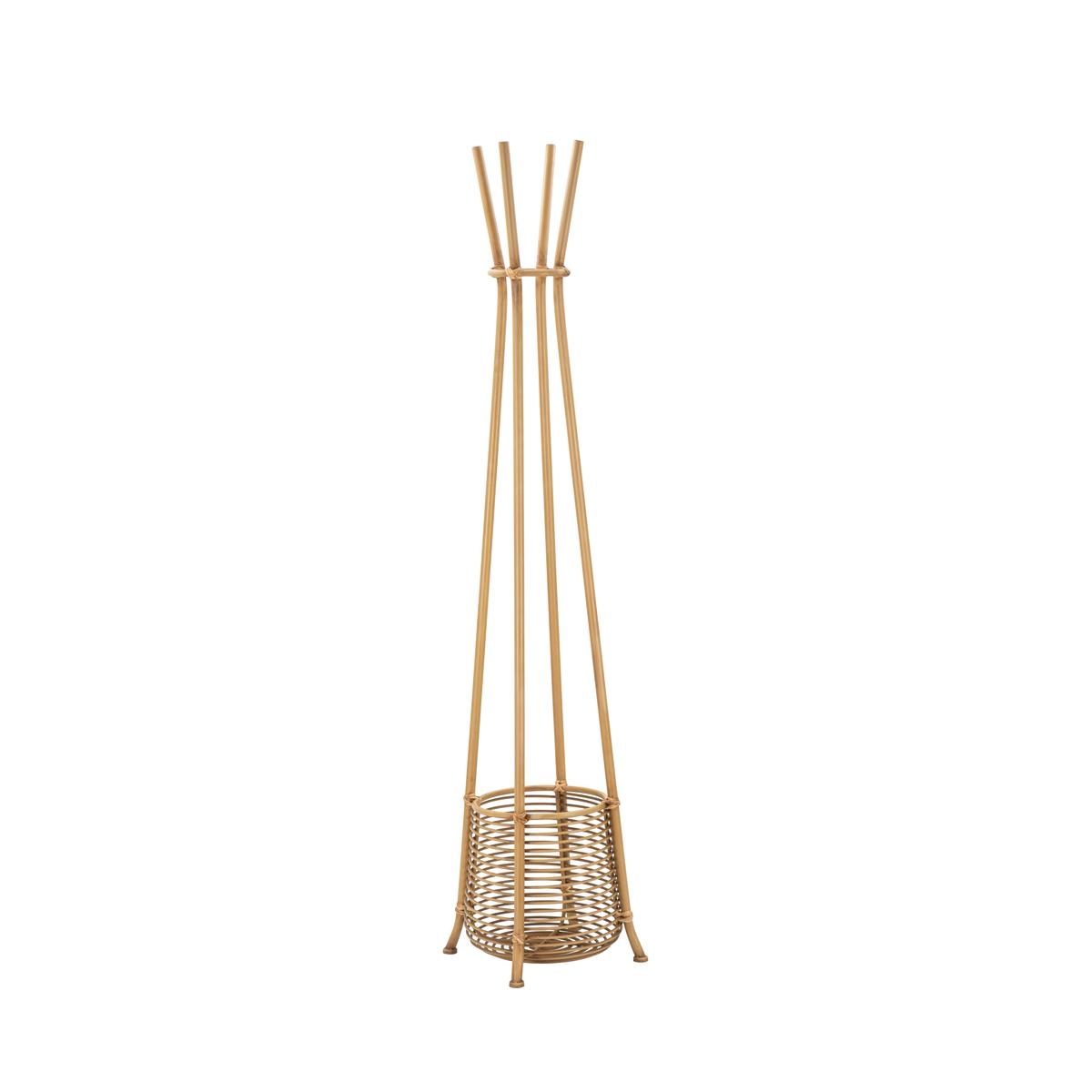 Porte-manteau en rotin avec porte-parapluies 49x175cm Panama