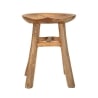 Tabouret en teck design naturel ethnique Sel Slim Offre