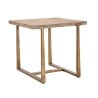 Table carré 80x80cm en bois et métal style industriel Ankara Promotion
