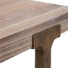 Table carré 80x80cm en bois et métal style industriel Ankara Catalogue