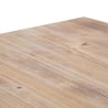 Table carré 80x80cm en bois et métal style industriel Ankara Choix