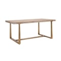 Table à manger en bois et métal 90x180 cm style industriel Ankara Promotion