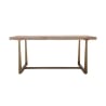Table à manger en bois et métal 90x180 cm style industriel Ankara Offre