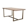 Table à manger en bois et métal 90x180 cm style industriel Ankara Remises