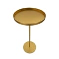Table haute ronde en métal doré 51x100 cm Doha Promotion