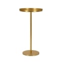 Table haute en métal doré design moderne 41x80cm Doha Promotion