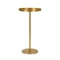 Table haute en métal doré design moderne 41x80cm Doha Promotion