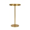 Table haute en métal doré design moderne 41x80cm Doha Promotion