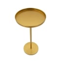 Table haute en métal doré design moderne 41x80cm Doha Offre