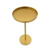 Table haute en métal doré design moderne 41x80cm Doha Offre