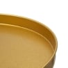 Table haute en métal doré design moderne 41x80cm Doha Remises