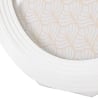 Cadre photo ovale en résine blanche 20x25 cm Ovally Remises