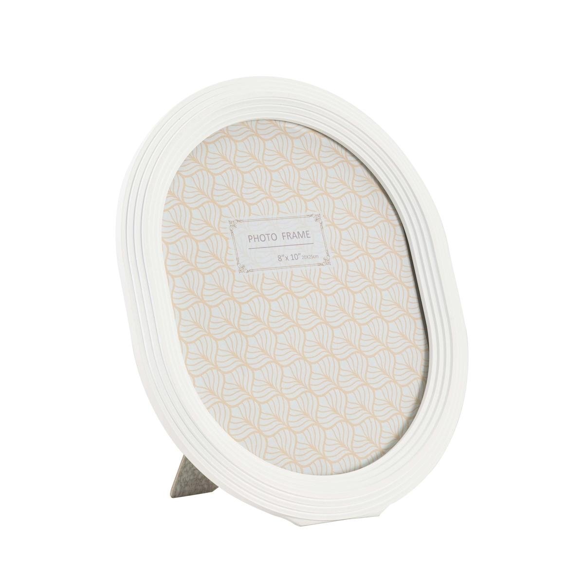 Cadre photo ovale en résine blanche 20x25 cm Ovally Promotion Cadre photo ovale en résine blanche 20x25 cm Ovally Promotion