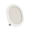 Cadre photo ovale en résine blanche 20x25 cm Ovally Promotion