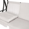 Balancelle de jardin 3 places avec toit pare-soleil 230x120x165 cm gris Deluxe Catalogue