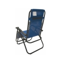 Chaise longue de plage et jardin Rio, inclinable et pliable 