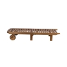 Chaise longue de jardin inclinable en bois d'acacia avec roues Bali Choix