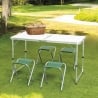 Ensemble table valise et 4 tabourets pliants de camping Pic-Quick Vente