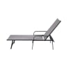 Chaise longue de plage structure en acier, PVC et polyester Varadero Offre