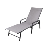 Chaise longue de plage structure en acier, PVC et polyester Varadero Catalogue
