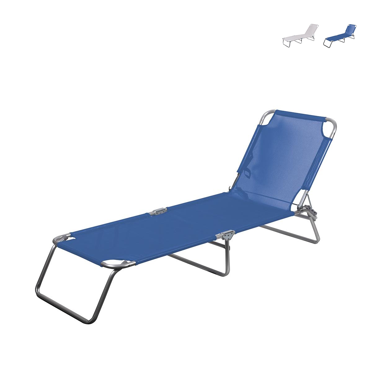 Transat de jardin pliant avec dossier inclinable Viareggio