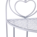 Étagère d'angle pliable en fer 4 niveaux 49x33xh.167cm blanc Alba Catalogue