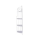 Étagère d'angle pliable en fer 4 niveaux 49x33xh.167cm blanc Alba Remises